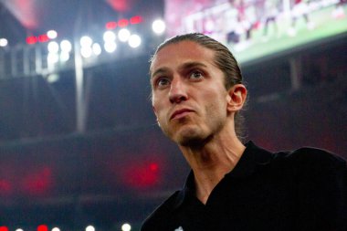 Rio de Janeiro (RJ), Brezilya 10 / 02 / 2024 - Korintliler teknik direktörü Felipe Luis, 2024 Brezilya Kupası yarı finalinde, Mario Filho Stadyumu 'nda (erica martin / thenews2) oynandı.)