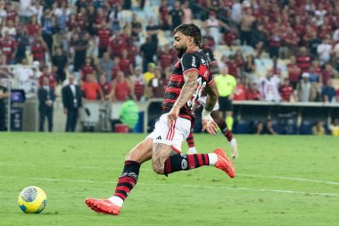 Rio de Janeiro (RJ), Brezilya 10 / 02 / 2024 - Oyuncu Gabi, 2024 Brezilya Kupası yarı finali için geçerli olan Flamengo ve Korintliler arasında oynanan maçta Mario Filho Stadyumu (Maracana) (erica Martin / thenews2)