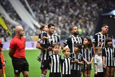 BELO HORIZONTE (MG), Brazil 10/02/2024 Player Hulk during the match between Atletico-MG and Vasco, valid for the Semifinals of the Brazilian Cup, held at the Arena MRV Stadium, in the city of Belo Horizonte (paulo ti / thenews2) clipart