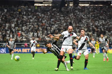 BELO HORIZONTE (MG), Brezilya 10 / 02 / 2024 Atletico oyuncusu Gustavo Scarpa, Brezilya Kupası yarı finalleri için geçerli olan Atletico-MG ve Vasco arasındaki maçta, Belo Horizonte kentindeki Arena MRV Stadyumu 'nda (paulti / thenews2)