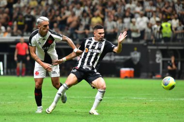 BELO HORIZONTE (MG), Brezilya 10 / 02 / 2024 Atletico oyuncusu Paulinho, Brezilya Kupası yarı finalleri için geçerli olan Atletico-MG ve Vasco arasındaki maçta attığı golü kutluyor.)