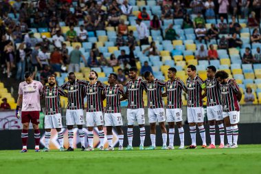 RIO DE JANEIRO (RJ), Brezilya Fluminense ve Cruzeiro arasında oynanan maçta Fluminense takımı, Maracana Stadyumu 'nda (pedro Paulo diaz / theenews2)