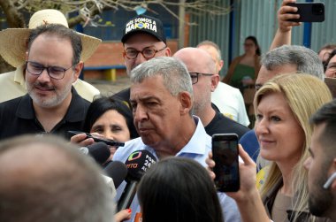 Porto Alegre (RS), 10 / 06 / 2024 VOTING / ELECTIONS / PORTO ALEGRE MDB adayı ve görevdeki belediye başkanı Sebastiao Melo, 6 Pazar sabahı Rio Grande do Sul 'un güney kesimindeki bir okulda oy kullandı. (Fotoğraf: Viyolonsel Oliver / Tenews2)
