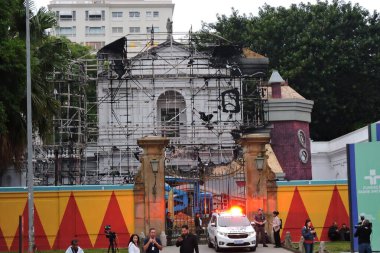 Sao Paulo (SP), 10 / 05 / 2024 - FIRE / FARIA LIMA / MUSEUM - The Solar Fabio Prado, eski Museu da Casa Brasileira, Cumartesi öğleden sonra bir yangın yaşadı. (Fotoğraf: Leandro Chemalle / The Newws2)