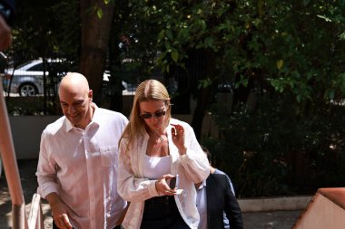 SAO PAULO (SP), Brezilya 10 / 06 / 2024 Federal Yüksek Mahkeme Bakanı Alexandre de Moraes ve eşi Viviane Barci de Moraes, Madre Alix okuluna oy vermek için geldiler (Leco Viana / Thenews2) 
