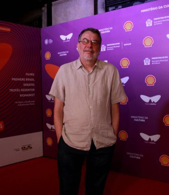 RIO DE JANEIRO (RJ), 10/05/2024  FESTIVAL/CINEMA/PRE-PREMIERE  Director Jorge Furtado, during the pre-premiere of the film Virginia e Adelaide, held during the Rio 2024 Festival, in the city of Rio de Janeiro (Foto: Onofre Veras/Thenews2) clipart