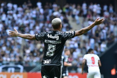 BELO HORIZONTE (MG), 10/05/2024-BRAZILIAN CHAMPIONSHIP/ ATLETICO-MG/VITORIA-BA  Player Deyverson from Atletico during the match between Atletico and Vitoria, valid for the Brazilian Championship, held at the Arena MRV Stadium  (paulo ti/thenews2) clipart