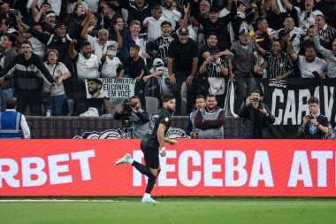Sao Paulo (SP), 10 / 05 / 2024 - BRAZILIAN / CORINTHIANS VS ULUSLARI - Uyri Alberto, Corinthians ve Internacional arasındaki maçtaki golünü kutluyor.