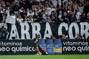 Sao Paulo (SP), 10 / 05 / 2024 - BRAZILIAN / CORINTHIANS VS ULUSLARI - Uyri Alberto, Corinthians ve Internacional arasındaki maçtaki golünü kutluyor.