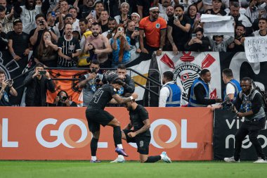 Sao Paulo (SP), 10 / 05 / 2024 - BRAZILIAN / CORINTHIANS VS ULUSLARI - Uyri Alberto, Corinthians ve Internacional arasındaki maçtaki golünü kutluyor.