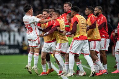 Sao Paulo (SP), 10 / 05 / 2024 - BRAZILIAN / CORINTHIANS VS ULUSLARARASI - Alexandro Bernabei, Corinthians ve Internacional arasındaki maçtaki golünü kutluyor.