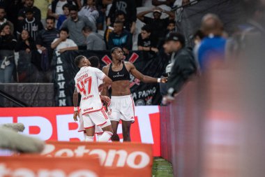 Sao Paulo (SP), 10 / 05 / 2024 - BRAZILIAN / CORINTHIANS VS ULUSLARARASI - Ricardo Mathias, Corinthians ve Internacional arasındaki maçtaki golünü kutluyor.