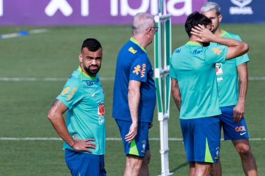 Sao Paulo (SP), 10 / 07 / 2024 - Brezilya Futbol Takımı 'nın Sao Paulo-SP' deki Barra Funda 'daki CT Palmeiras' ta eğitilmesi. Takım 2026 Dünya Kupası elemelerinde iki maç için hazırlanıyor. (Leco Viana / Newws2)