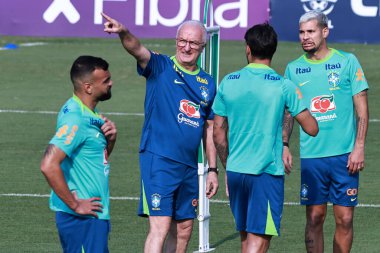 Sao Paulo (SP), 10 / 07 / 2024 - TRAINING / SELECTION / CBF / SP - Coach Dorival Junior Brezilya Milli Futbol Takımı ile CT Palmeiras, Barra Funda, Sao Paulo-SP, 7 Ekim 2024. (Ronaldo Barreto / Yeni2)