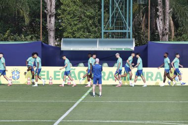 Sao Paulo (SP), 10 / 07 / 2024 - Brezilya Futbol Takımı 'nın Sao Paulo-SP' deki Barra Funda 'daki CT Palmeiras' ta eğitilmesi. Takım 2026 Dünya Kupası elemelerinde iki maç için hazırlanıyor. (Leco Viana / Newws2)