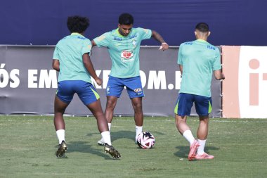 Sao Paulo (SP), 10 / 07 / 2024 - Brezilya Futbol Takımı 'nın Sao Paulo-SP' deki Barra Funda 'daki CT Palmeiras' ta eğitilmesi. Takım 2026 Dünya Kupası elemelerinde iki maç için hazırlanıyor. (Leco Viana / Newws2)