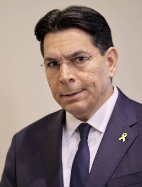 New York, ABD, 7 Ekim 2024: İsrail 'in daimi temsilcisi Büyükelçi Danny Danon tarafından basın toplantısı. (Niyi Fote/Thenews2)