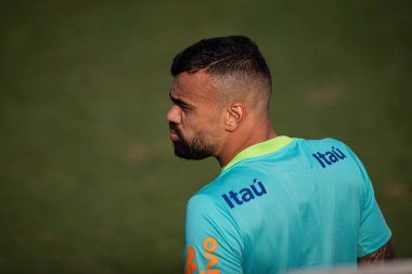 Sao Paulo (SP), 10 / 07 / 2024 - TRAINING / TEAM - Fabricio Bruno Brezilya Milli Futbol Takımı ile birlikte CT Palmeiras, Barra Funda, Sao Paulo-SP 'de, bu Pazartesi öğleden sonra, 7 Ekim 2024 tarihinde. (Ronaldo Barreto / Yeni2)