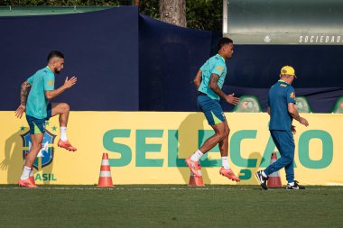 Sao Paulo (SP), 10 / 07 / 2024 - Brezilya Futbol Takımı 'nın CT Palmeiras, Barra Funda' da, Sao Paulo-SP 'de antrenmanı, bu Pazartesi, 7 Ekim 2024 öğleden sonra. (Ronaldo Barreto / Yeni2)