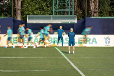 Sao Paulo (SP), 10 / 07 / 2024 - Brezilya Futbol Takımı 'nın CT Palmeiras, Barra Funda' da, Sao Paulo-SP 'de antrenmanı, bu Pazartesi, 7 Ekim 2024 öğleden sonra. (Ronaldo Barreto / Yeni2)