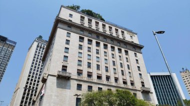 Sao Paulo (SP), Brezilya 10 / 07 / 2024 - Matarazzo Binası Cephesi, Sao Paulo Belediye Binası Genel Merkezi Bu Pazartesi öğleden sonra Vale do Anhangabau 'da yer almaktadır (Leandro chemalle / theenews2)