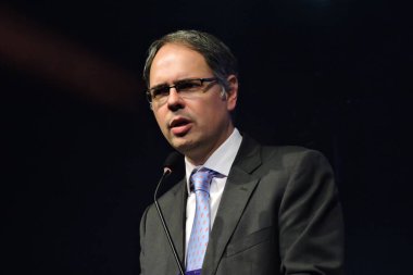 Sao Paulo (SP), 10 / 08 / 2024 - Artur Coimbra, ANATEL Danışmanı, telekomünikasyon, internet, ağ ekipmanları (leandro chemalle / thews2) şirketlerini bir araya getiren FUTURECOM Fuarı ve Kongre 'nin açılışına katılıyor)