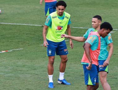Sao Paulo (SP), 10 / 08 / 2024 - TRAINING / SELECTION / CBF / SP - Brezilya Erkekler Futbol Takımı 'nın eğitimi sırasında, Barra Funda' daki CT Palmeiras 'da, Sao Paulo- SP, 8 Ekim 2024 günü öğleden sonra (leco viana / thenews2)