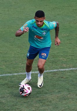 Sao Paulo (SP), 10 / 08 / 2024 - TRAINING / SELECTION / CBF / SP - Brezilya Erkekler Futbol Takımı 'nın eğitimi sırasında, CT do Palmeiras, Sao Paulo- SP, bu Salı, 8 Ekim 2024 öğleden sonra. (leco viana / the newws2)