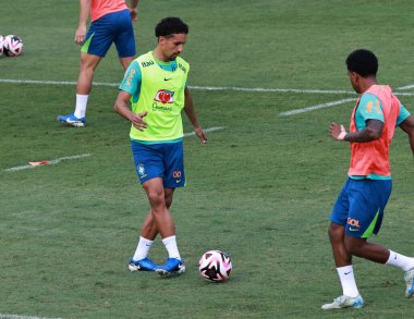 Sao Paulo (SP), 10 / 08 / 2024 - TRAINING / SELECTION / CBF / SP - Brezilya Erkekler Futbol Takımı 'nın eğitimi sırasında, Barra Funda' daki CT Palmeiras 'da, Sao Paulo- SP, 8 Ekim 2024 günü öğleden sonra (leco viana / thenews2)
