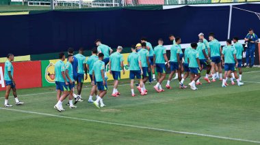 Sao Paulo (SP), 10 / 08 / 2024 - TRAINING / SELECTION / CBF / SP - Brezilya Erkekler Futbol Takımı 'nın eğitimi sırasında, CT do Palmeiras, Sao Paulo- SP, bu Salı, 8 Ekim 2024 öğleden sonra. (leco viana / the newws2)