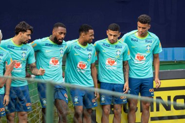 Sao Paulo (SP), 10 / 08 / 2024 - Brezilya Futbol Takımı 'nın CT Palmeiras, Barra Funda, Sao Paulo-SP' de antrenmanı, 8 Ekim 2024 Salı günü öğleden sonra. (leco viana / the newws2)