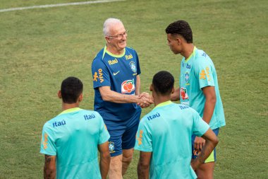 Sao Paulo (SP), 10 / 08 / 2024 - TRAINING / SELECTION / CBF / SP - Coach Dorival Junior Brezilya Erkekler Futbol Takımı, Barra Funda 'da CT Palmeiras, Sao Paulo- SP, 8 Ekim 2024, Salı günü öğleden sonra. (leco viana / the newws2)