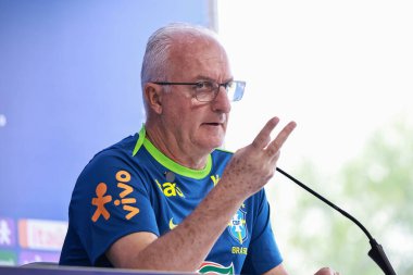 Sao Paulo (SP), 10 / 09 / 2024 - presSS CONFERENCE / SELECTION / CBF / SP Coach Dorival Junior, Brezilya Erkekler Ulusal Futbol Takımı için, Barra Funda 'daki CT Palmeiras, Sao-SP' de bir basın toplantısı düzenledi. (Leco viana / the newws2)