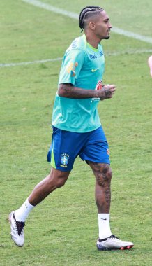 Sao Paulo (SP), 10 / 09 / 2024 - TRAINING / SELECTION / CBF / SP - Brezilya Erkekler Futbol Takımı eğitimi sırasında, Barra Funda 'daki CT Palmeiras, Sao Paulo- SP, bu Çarşamba, 9 Ekim 2024. (Leco viana / the newws2)