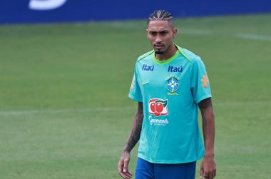 Sao Paulo (SP), 10 / 09 / 2024 - TRAINING / SELECTION / CBF / SP - Brezilya Erkekler Futbol Takımı eğitimi sırasında, Barra Funda 'daki CT Palmeiras, Sao Paulo- SP, bu Çarşamba, 9 Ekim 2024. (Leco viana / the newws2)