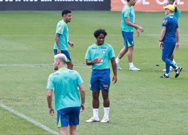 Sao Paulo (SP), 10 / 09 / 2024 - TRAINING / SELECTION / CBF / SP - Brezilya Erkekler Futbol Takımı eğitimi sırasında, Barra Funda 'da CT Palmeiras, Sao Paulo- SP, bu Çarşamba, 9 Ekim 2024. (leco viana / the newws2)