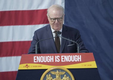 New York, USA, October 9, 2024: Governor Hochul Of New York Signs Gun Safety Legislation With Former Representative Gabby Giffords clipart