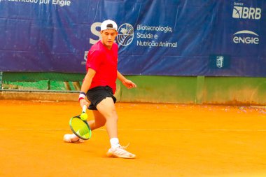 CURITIBA (PR), Brezilya 10 / 09 / 2024 - Engie-BRB Profesyonel Tenis Kupası 'nın 5. aşaması, Brezilya Tenis Konfederasyonu' nun (Edson de souza / thenews2) puan sayan Curitiba 'daki Merces Tenis Clube sahalarında Çarşamba günü başladı.)