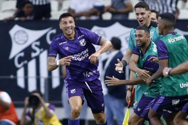 Fortaleza (CE), Brazil 10 / 12 / 2024 Player Lucas Mugni, Ceara ve Ponte Preta arasında oynanan ve 2024 Brezilya Şampiyonası 'nın 31. turu için geçerli olan ilk golü Vozao Arena' da (Ic moreira / thenews2)