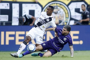 Fortaleza (CE), Brazil 10 / 12 / 2024 Players Felipe ve Richarlisson, Ceara ve Ponte Preta arasında oynanan karşılaşmada, 2024 Brezilya Şampiyonası 'nın 31. turu için geçerli olan Serie B, Vozao Arena' da (Ic moreira / thenews2)