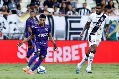 Fortaleza (CE), Brazil 10 / 12 / 2024 Players Erick Pulga ve Joilson, Ceara ve Ponte Preta arasında oynanan maçta, 2024 Brezilya Şampiyonası Serie B 'nin 31. turu için geçerli, Vozao Arena' da (Ic moreira / thenews2)