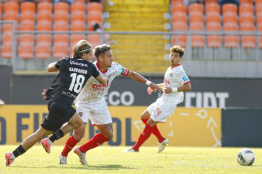 Viseu (PT) Portugal 10 / 13 / 2024 - Akademico x Academico arasında oynanan karşılaşmada Akademik Oyuncu, Fontelo Municipal Stadyumu 'nda (alexandre gomes / theenews2)