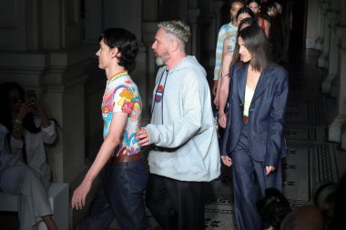 Sao Paulo (SP), Brezilya 10 / 14 / 2024 Alexandre Herchcovitch moda gösterisi, Sao Paulo moda haftasının açılışı, SPFW N58 Julio Prestes Kültür Kompleksi Devlet Sekreterliği