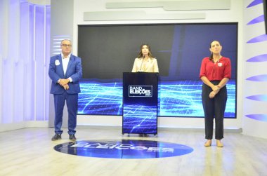 Natal (RN), Brezilya 10 / 14 / 2024 - Rio Grande do Norte 'nin (RN) Banderantes Televizyonunun Birinci Müzakeresi (Band), 2024 Seçimlerinin 2. turu, Natal RN Belediye Başkanlığı adayları 