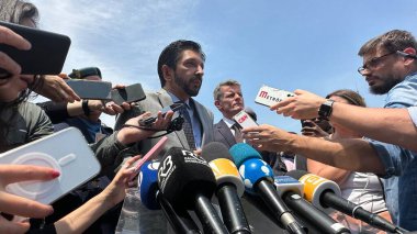 SAO PAULO (SP), Brezilya 10 / 15 / 2024 - Sao Paulo Ricardo Nunes Belediye Başkanı, Rota 'nın 15 Ekim 2024 sabahı Sao Paulo' da Blackout hakkında düzenlediği basın toplantısında. (oslaim brito / the newws2)