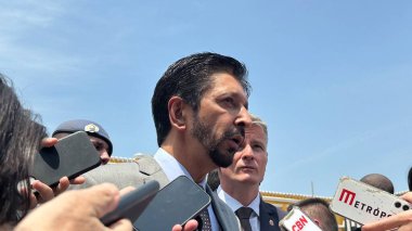 SAO PAULO (SP), Brezilya 10 / 15 / 2024 - Sao Paulo Ricardo Nunes Belediye Başkanı, Rota 'nın 15 Ekim 2024 sabahı Sao Paulo' da Blackout hakkında düzenlediği basın toplantısında. (oslaim brito / the newws2)