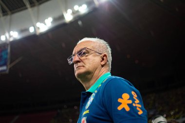 Brasilia (DF), 10 / 15 / 2024 - Brezilya ile Peru arasındaki maçtan önce Koç Dorival Junior, 2026 Dünya Kupası elemeleri için geçerli, Arena BRB Mane Garrincha (ronaldo barreto / theenews2)
