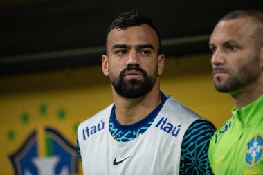 Brasilia (DF), 10 / 15 / 2024 - Brezilya ile Peru arasındaki maçtan önce Fabricio Bruno, 2026 Dünya Kupası elemeleri için geçerli, 15 Ekim 2024 akşamı, Arena BRB Mane Garrincha 'da. (ronaldo barreto / the newws2)