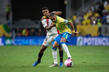 Brasilia (DF), 10 / 15 / 2024 - Brezilya ile Peru arasındaki maç, 2026 Dünya Kupası elemeleri için geçerli, 15 Ekim 2024 akşamı, Arena BRB Mane Garrincha 'da. (ronaldo barreto / the newws2)