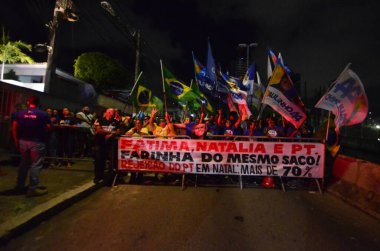 Natal (RN), Brezilya 10 / 14 / 2024 - Rio Grande do Norte 'nin (RN) Banderantes Televizyonunun Birinci Müzakeresi (Band), 2024 Seçimlerinin 2. turu, Natal RN Belediye Başkanlığı adayları 